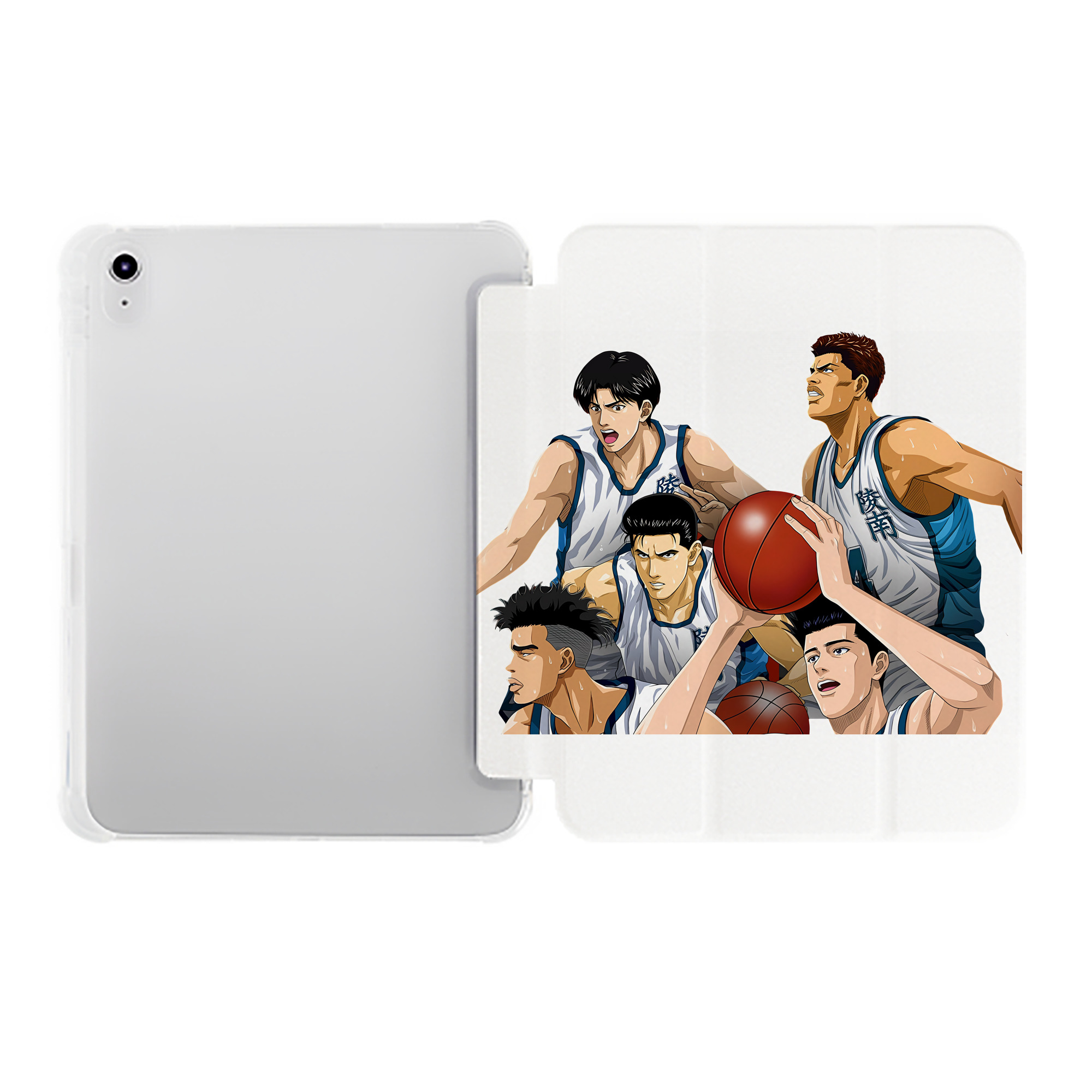 （画像用） SLAM DUNK／スラムダンク IPad ケース ペン収納付き 三つ折りスタンド PUレザー×シリコン 対応機種9.5/10.5/10.9インチ